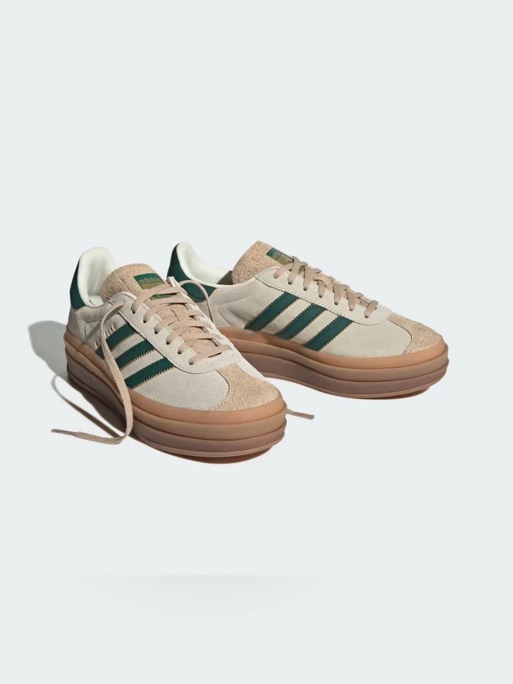 NWT adidas Gazelle Bold ID7056 Cream White Collegiate Green Women’s 9.5